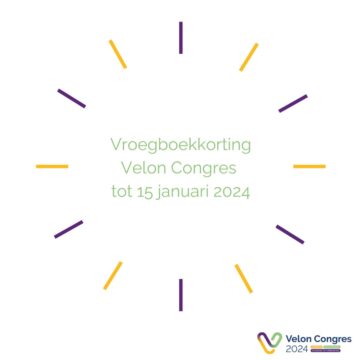Vroegboekkorting Velon Congres 2024